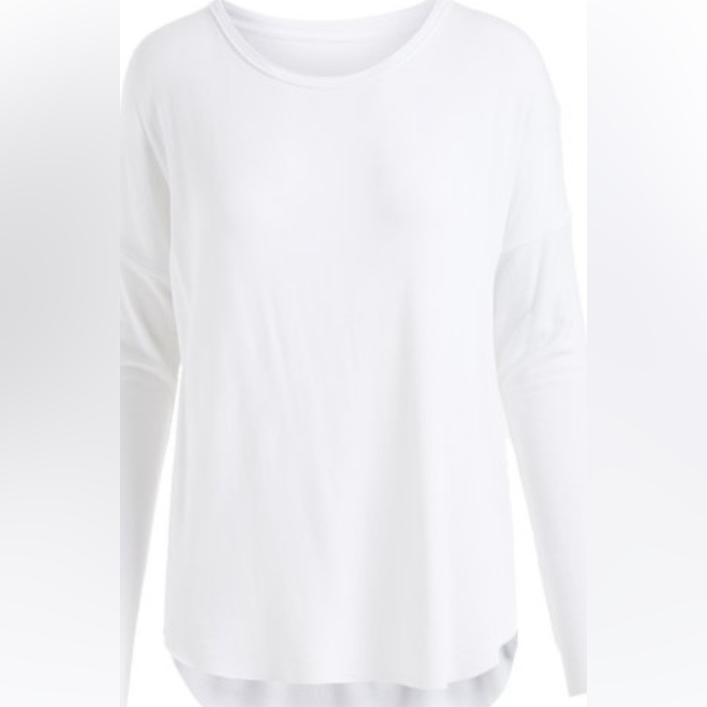 NWT kit and ace Ashton brushed long sleeve white size 4